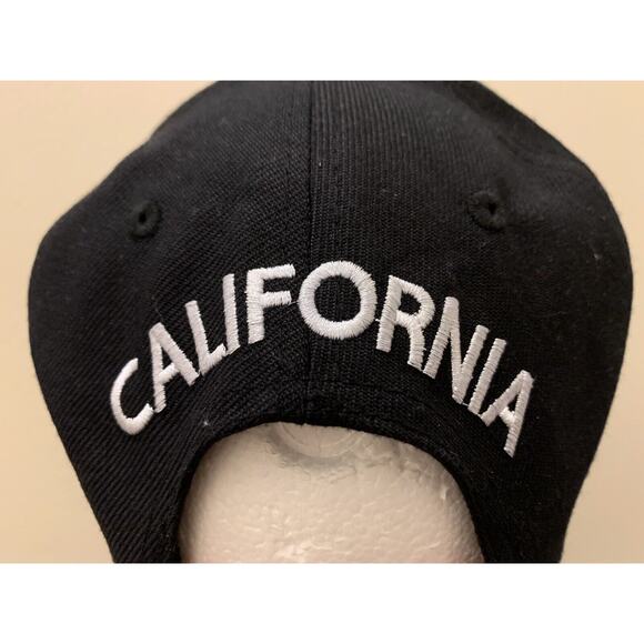 California Republic Black Red Adjustable Snapback Hat Leader Of Gen Apparel LOGA - Picture 9 of 11